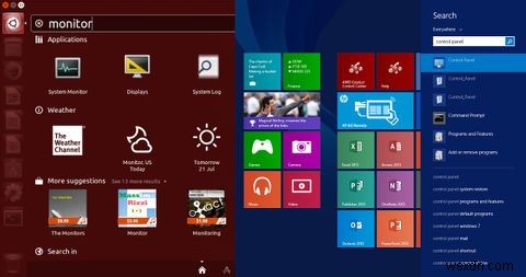 Unity vs Modern UI 徹底比較：UbuntuとWindows 8、どちらを選ぶべきか？
