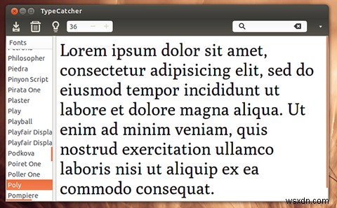 【Linux】Googleフォントを素早くインストールできるフリーアプリ「TypeCatcher」の使い方