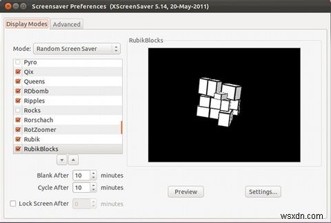 Ubuntu 11.10でスクリーンセーバーを変更する方法｜XScreenSaverの導入と設定手順