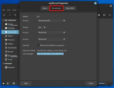 Linuxデスクトップでファイルのアクセス権を変更する方法【GNOME・KDE Plasma・Cinnamon・XFCE対応】