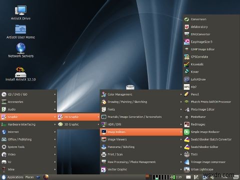 ArtistX：グラフィックから音楽・映像まで、あらゆるアーティスト向けに調整されたLinuxディストリビューション