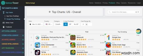 Androidアプリのランキングをチェックできるおすすめウェブサイト7選