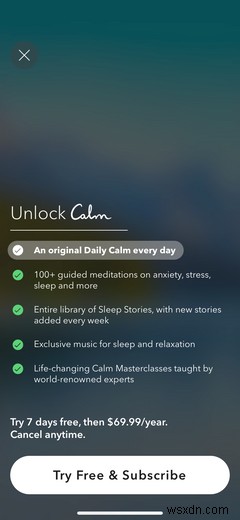 Calm(カーム)の無料版とプレミアム版を徹底比較!料金で何が手に入る?