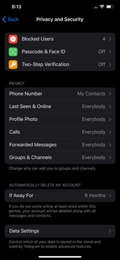 Telegramで「最終オンライン」を非表示にする方法【iPhone・Android対応】