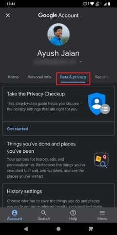 AndroidでGoogleマイアクティビティにアクセスして履歴を管理する方法