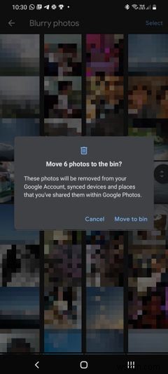 Googleフォトでぼやけた写真や古いスクリーンショットをまとめて削除する方法