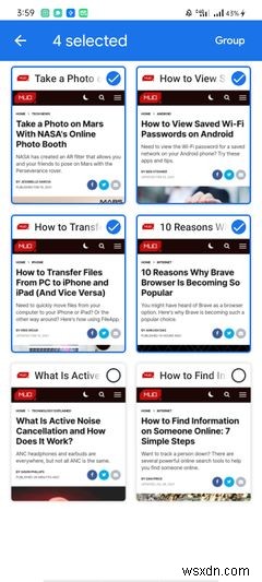 Android版Chromeでタブグループを作成・管理・無効化する方法