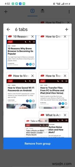 Android版Chromeでタブグループを作成・管理・無効化する方法