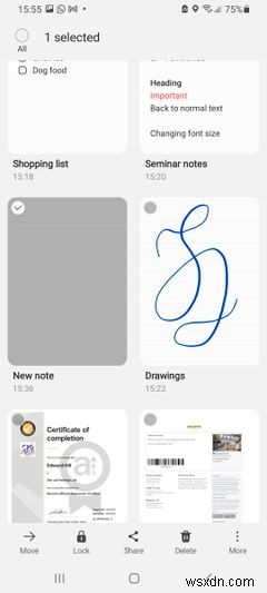 Samsung Notesアプリをもっと活用するための9つの便利テクニック
