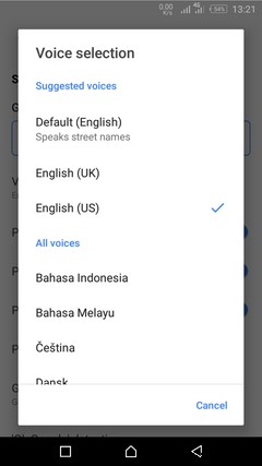AndroidのGoogleマップでナビゲーションの音声と言語を変更する方法