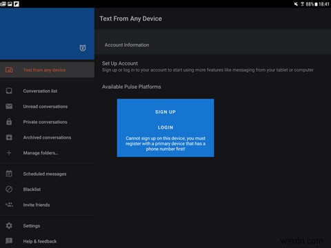 Androidタブレットでテキストメッセージ(SMS)を送受信する3つの方法