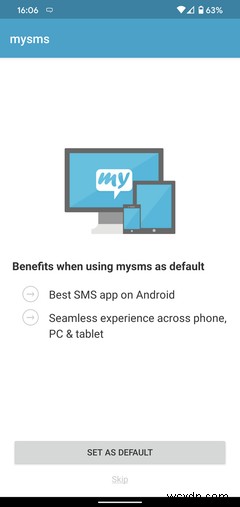 Androidタブレットでテキストメッセージ(SMS)を送受信する3つの方法