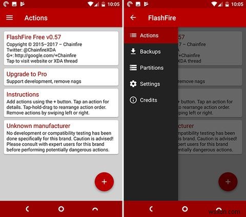 【FlashFire】カスタムリカバリなしでROMをフラッシュし、バックアップを作成する方法