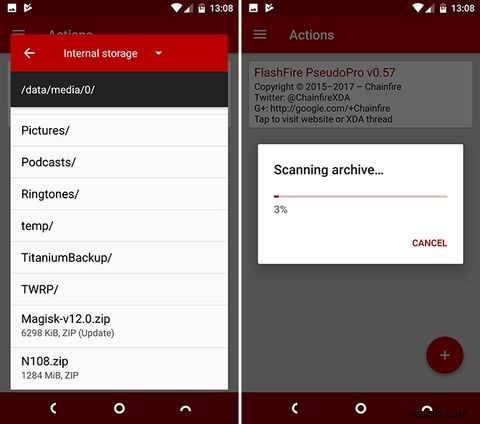 【FlashFire】カスタムリカバリなしでROMをフラッシュし、バックアップを作成する方法