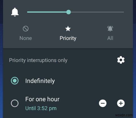 Androidの「優先モード」を設定する方法と、サイレントモードに戻す方法