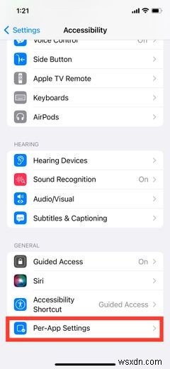 iOS 15対応:iPhoneでアプリごとにアクセシビリティ設定をカスタマイズする方法