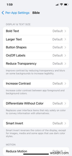 iOS 15対応:iPhoneでアプリごとにアクセシビリティ設定をカスタマイズする方法