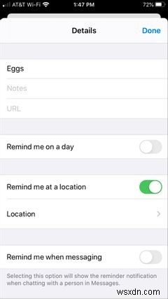 iPhoneのリマインダーで位置情報アラートを設定する方法