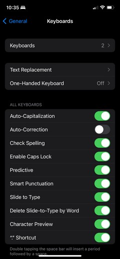 iPhoneでオートコレクト（自動修正）をオフにする2つの方法