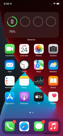 iPhoneでバッテリー残量（パーセンテージ）を表示する方法
