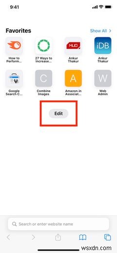 iOS 15のSafariでカスタム背景画像を設定する方法