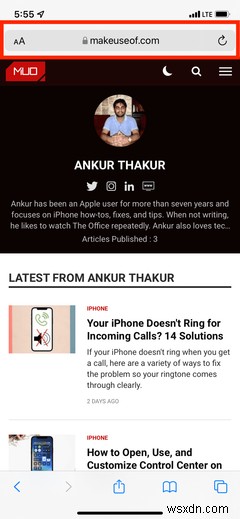 iOS 15でiPhoneのSafari検索バーを画面上部に戻す2つの方法