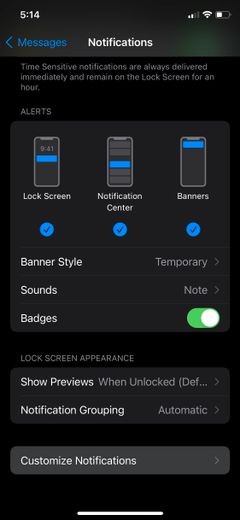 【iPhone】メッセージの通知音が2回鳴るのを止める方法