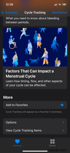 iPhoneのヘルスケアアプリで月経周期を記録・管理する方法