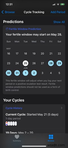 iPhoneのヘルスケアアプリで月経周期を記録・管理する方法