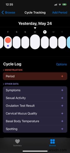 iPhoneのヘルスケアアプリで月経周期を記録・管理する方法