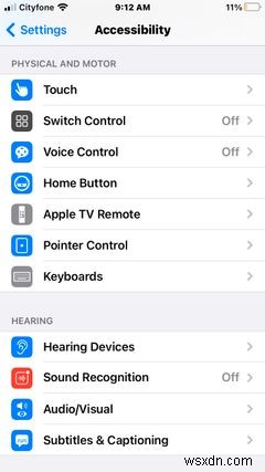 AssistiveTouchでiPhoneの仮想ホームボタンを使う方法