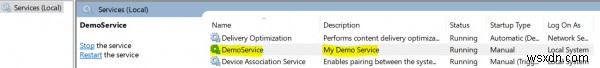 C#でコマンドプロンプトを使ってWindowsサービスをインストールする手順