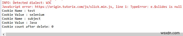 Selenium WebDriver(Java)でブラウザのCookieを削除・クリアする方法