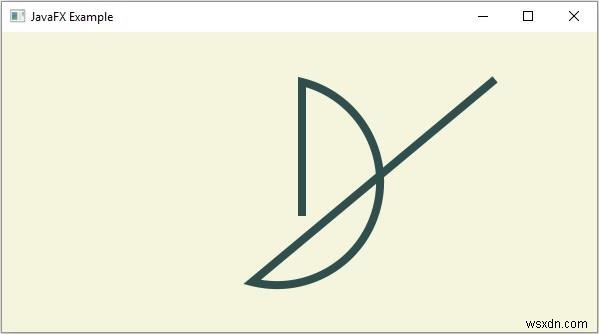 JavaFXでパス要素「アーク（Arc）」を作成する方法