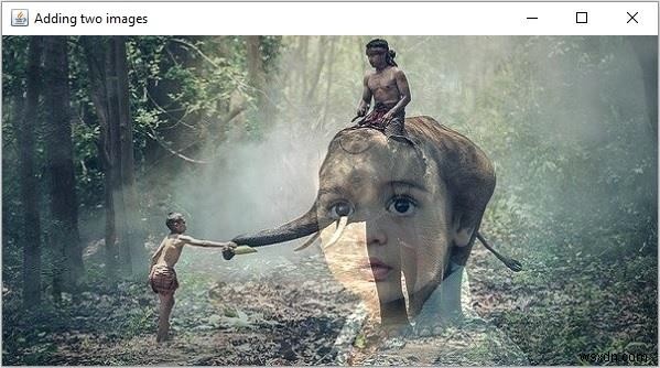 OpenCV Javaで画像をブレンドする方法