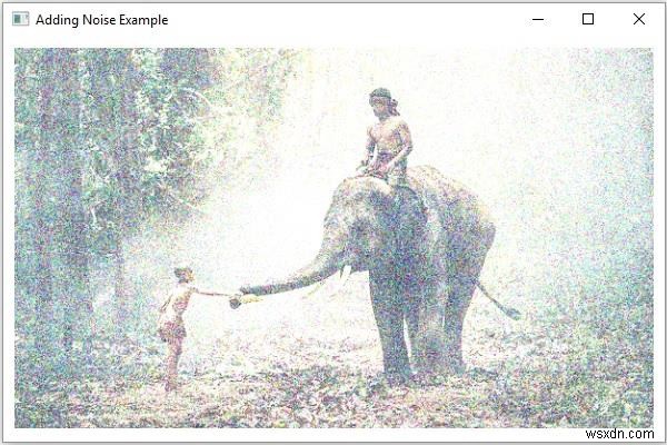 JavaのOpenCVライブラリを使って画像にノイズを追加する方法