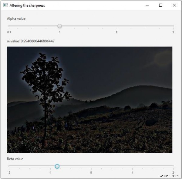 OpenCVとJavaFXで画像の鮮明さを変更するアプリケーションの作成方法
