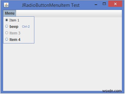 JavaのJRadioButtonMenuItemとは?メニュー項目の作成方法とサンプルコードを解説