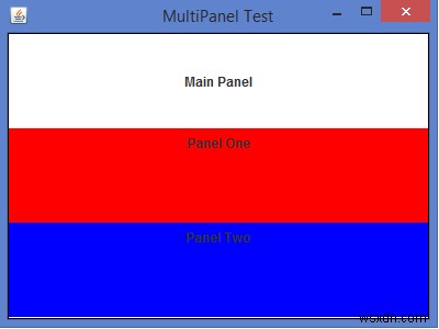 Java Swingでメインパネルに複数のサブパネルを追加する方法