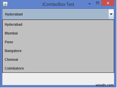 JavaでJComboBoxの項目にボーダー（境界線）を設定する方法