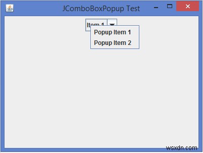 JavaでJComboBoxを右クリックしたときにポップアップメニューを表示する方法