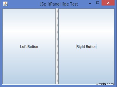 【Java】JSplitPaneの左・右ペインをプログラムで非表示にする方法