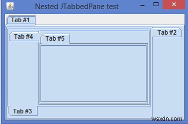 Javaで単一のJTabbedPaneに複数のタブを挿入する方法
