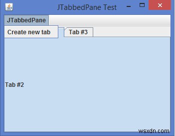 JavaのJMenuからJTabbedPaneに新しいタブを追加する方法