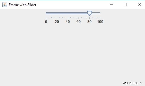 JavaのJSliderでエクステント（extent）を設定する方法