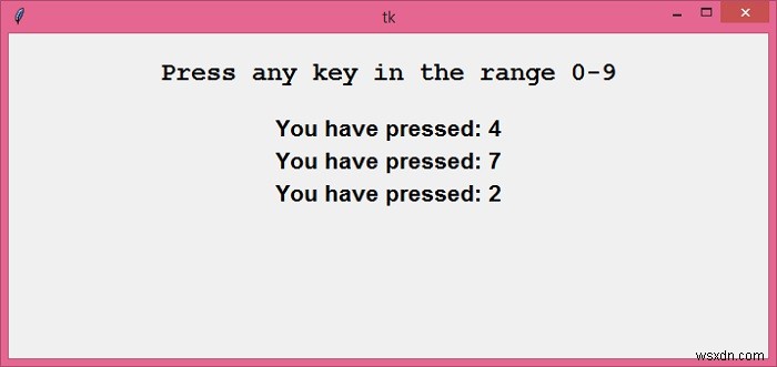 Tkinterで数字キー(0〜9)すべてにイベントをバインドする方法