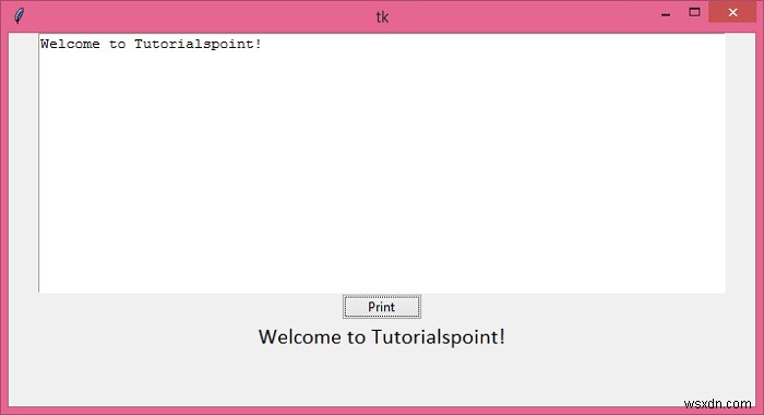 Tkinterのテキストウィジェットに入力したテキストを取得して表示する方法