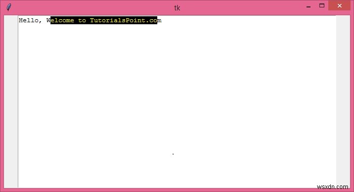 Tkinterで選択したテキストに色付きのハイライトを追加する方法