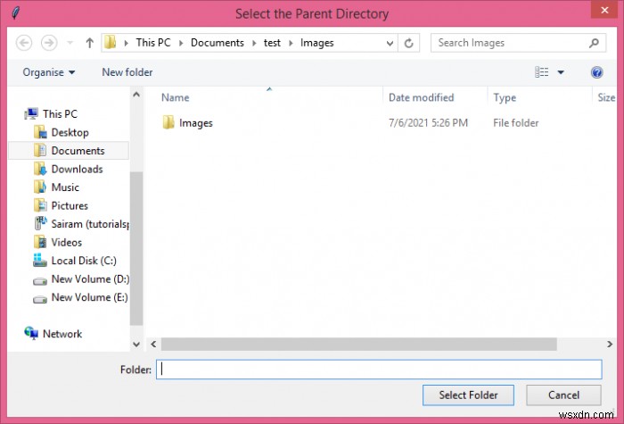 Tkinterのaskdirectoryダイアログで新しいフォルダを作成する方法