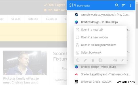 Google Chromeにブックマークサイドバーを追加する2つの方法
